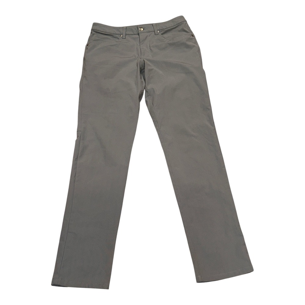 Lululemon ABC Pants Mens Gray 5-Pocket Technical Trousers 33x33